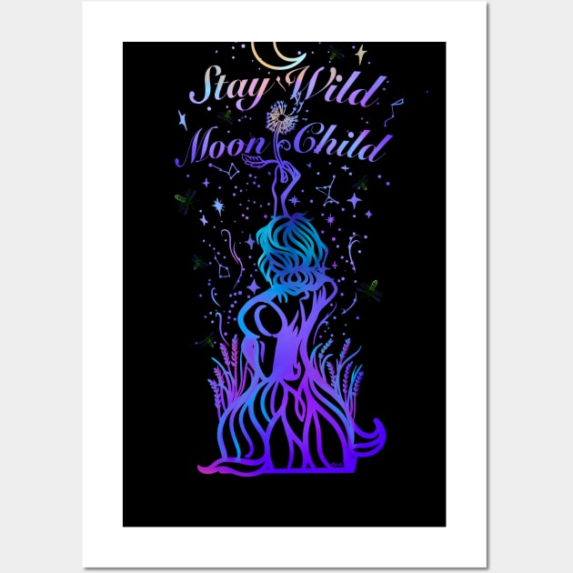 Stay Wild Moon Child Wall Art by Tori Jo